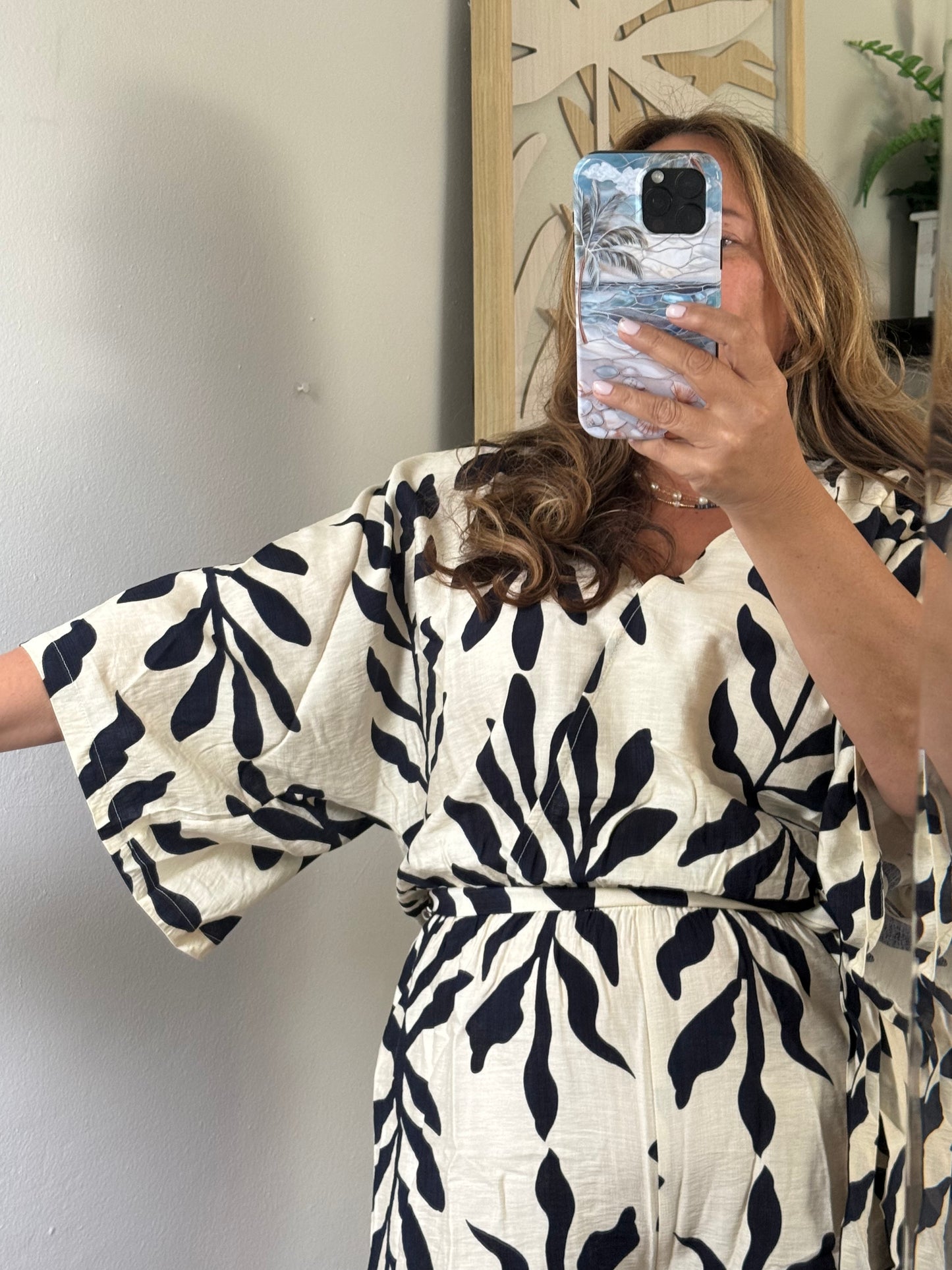 PALM TIDE ROMPER