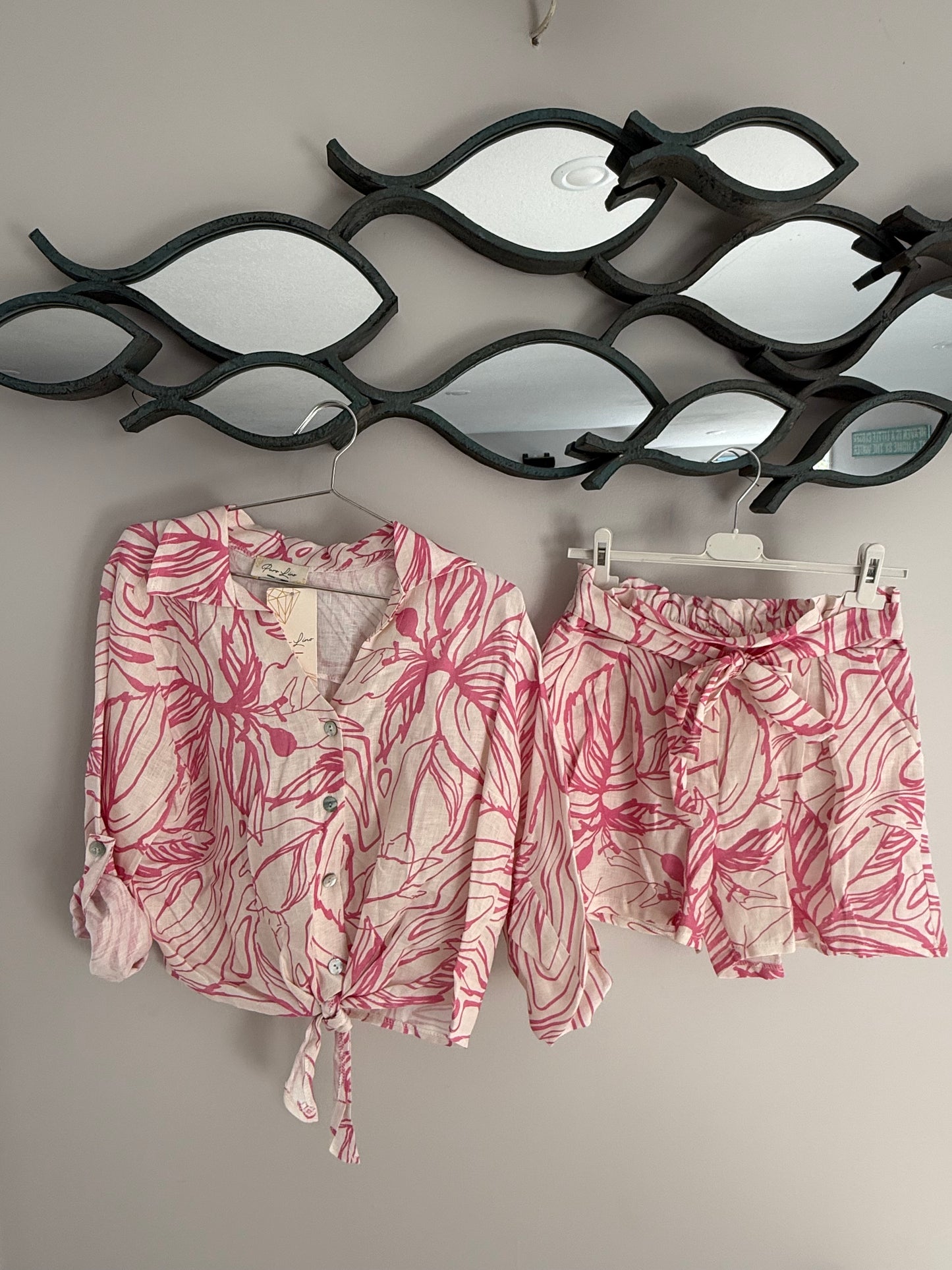 PINK SKIES LINEN SET