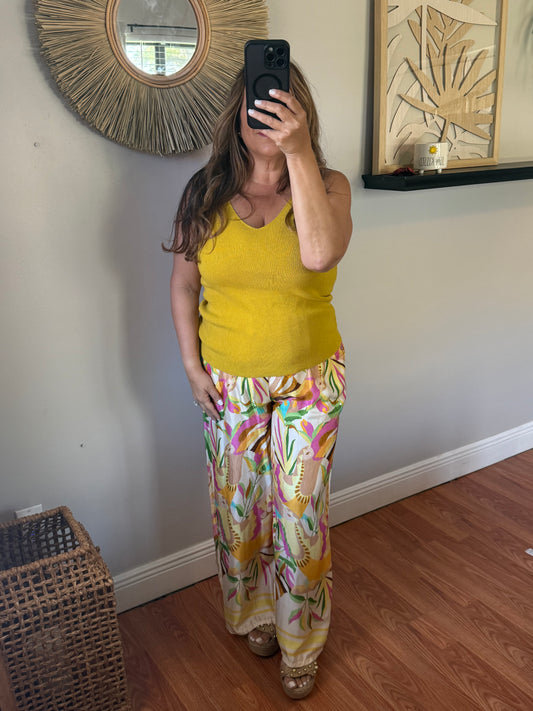 SUNSET PARADISE WIDE-LEG PANTS
