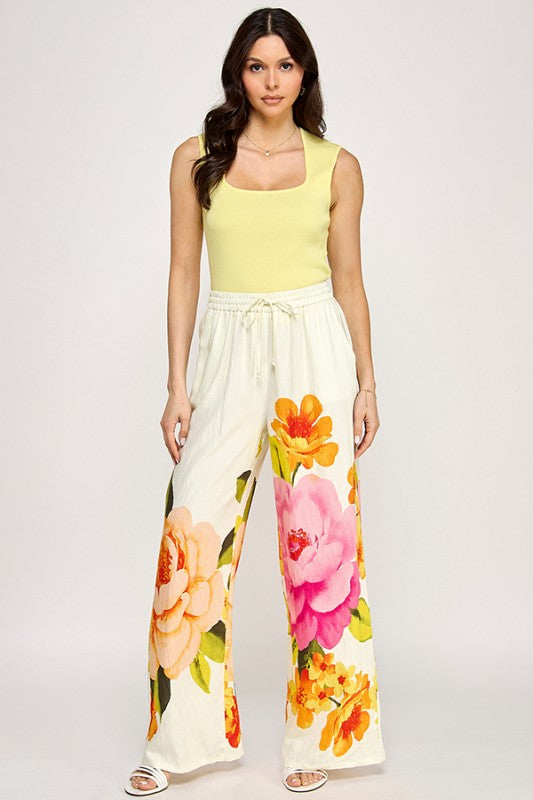 COASTAL BLOOM PANTS