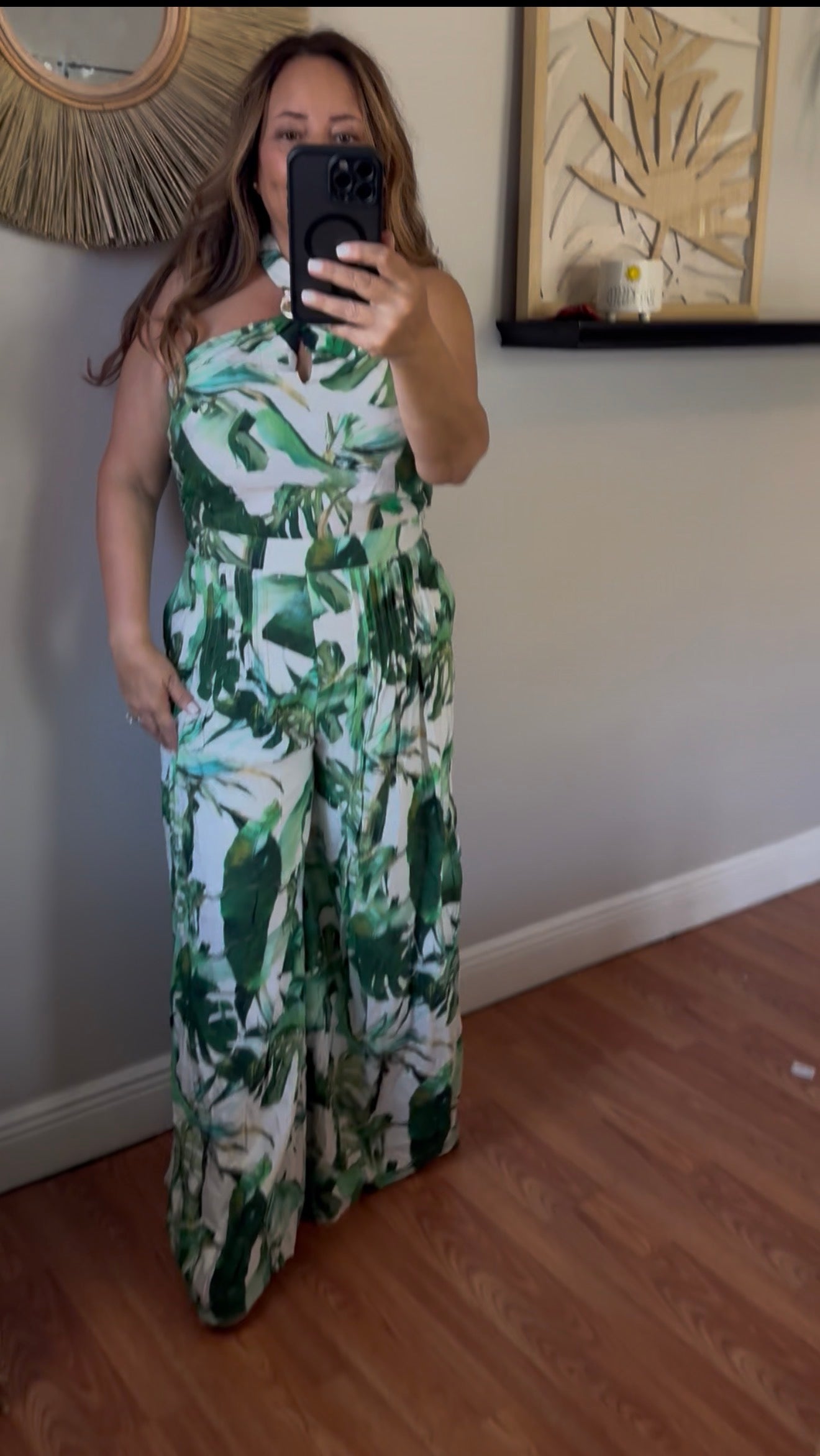 EMERALD TIDE HALTER ROMPER