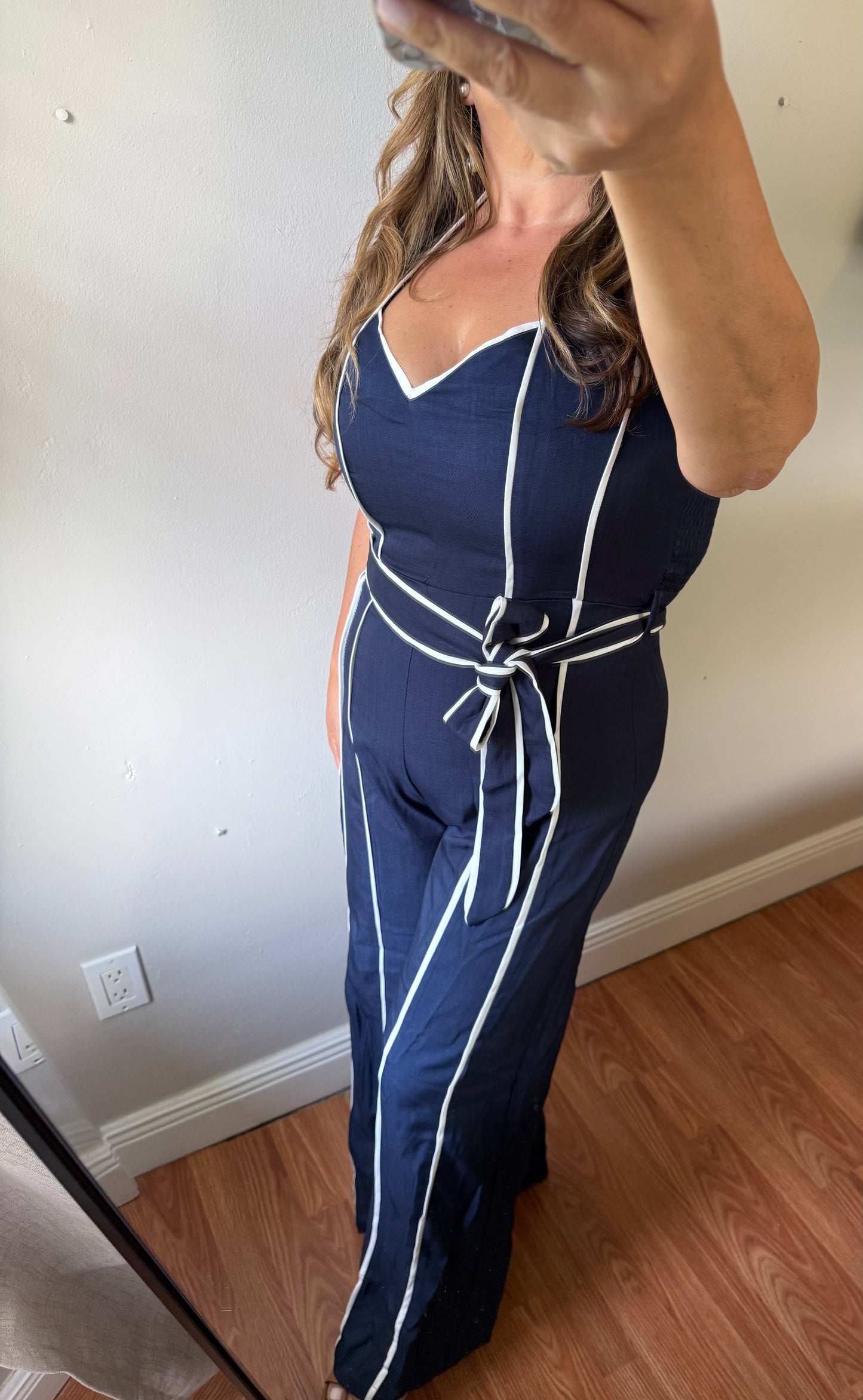 HARBOUR SIDE HALTER JUMPSUIT