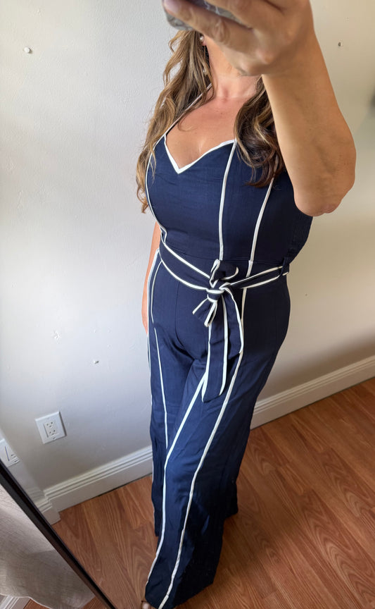 HARBOUR SIDE HALTER JUMPSUIT