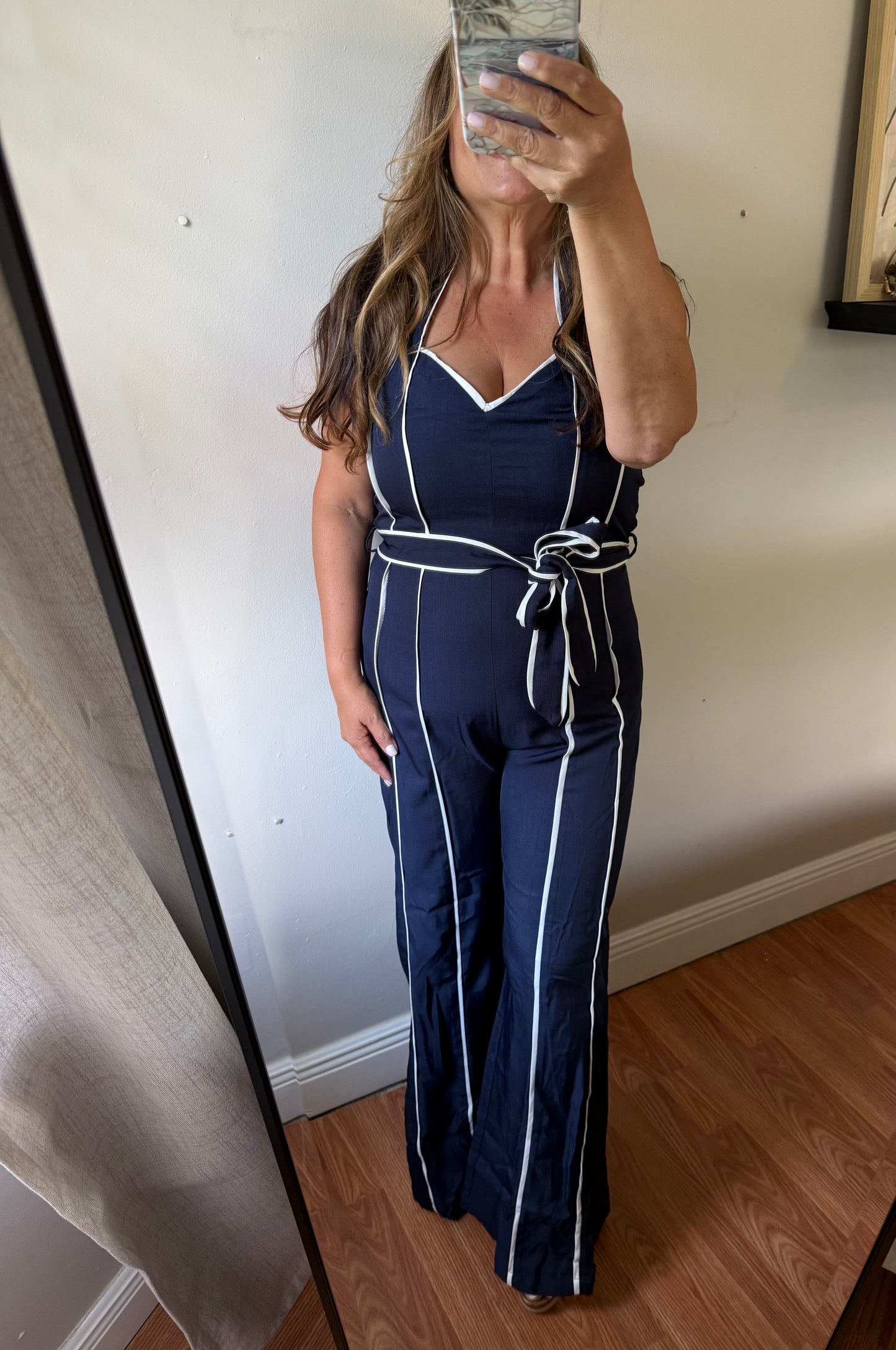 HARBOUR SIDE HALTER JUMPSUIT