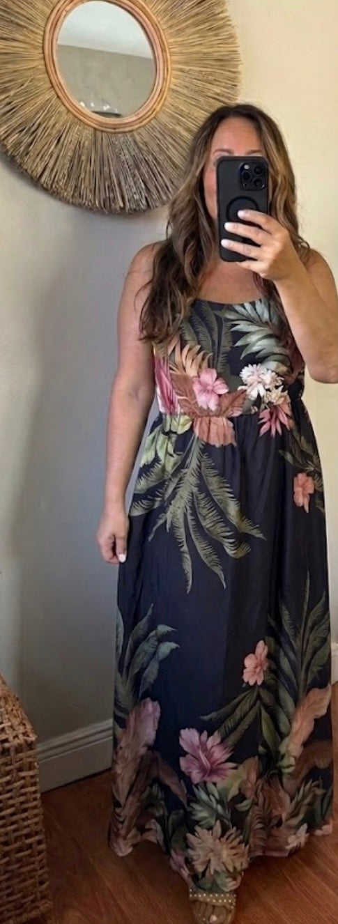 MIDNIGHT TROPIC MAXI DRESS