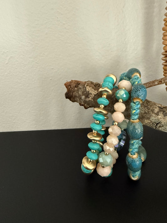 BIMINI BLUE BRACELET STACK