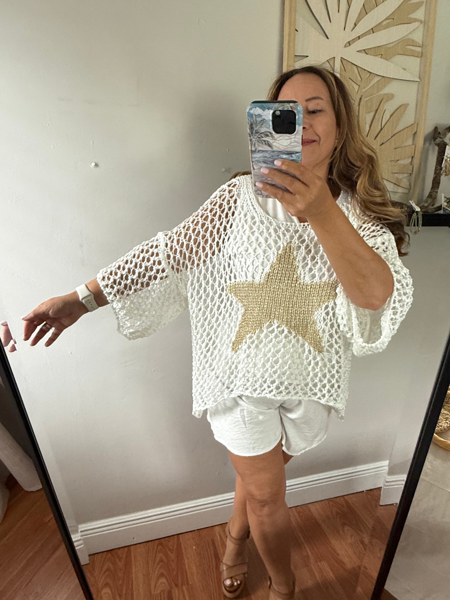 BEACH STAR ITALIAN CROCHET TOP