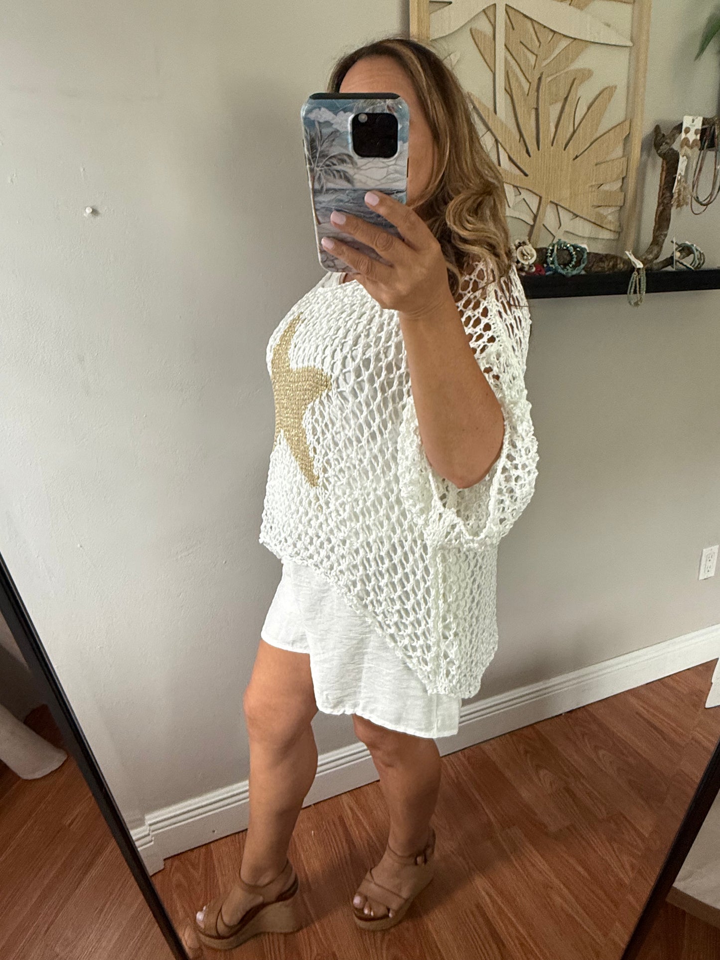 BEACH STAR ITALIAN CROCHET TOP