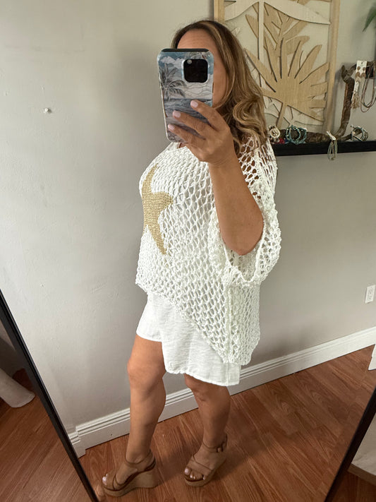 BEACH STAR ITALIAN CROCHET TOP