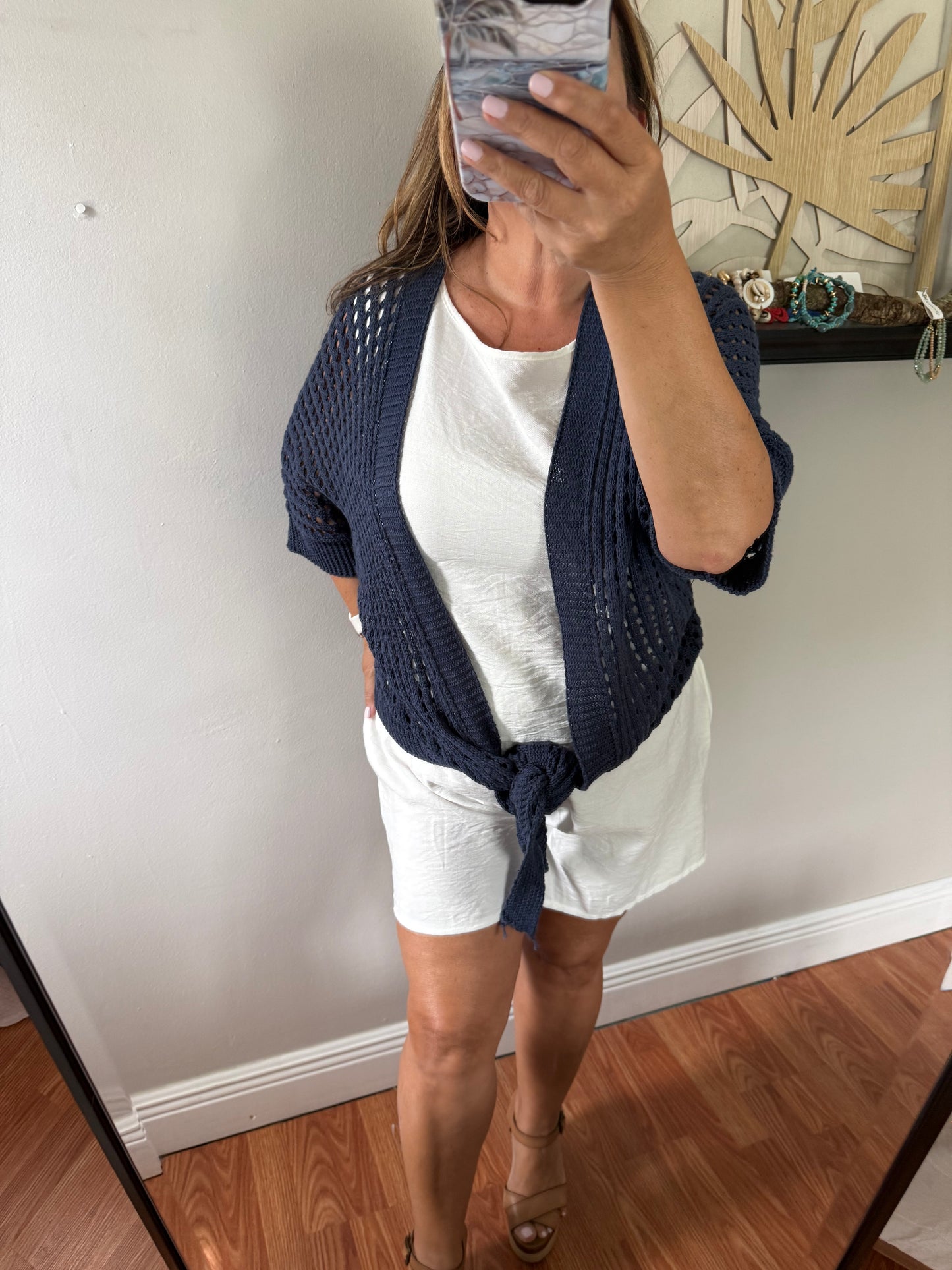 DOCKside KNOTTED CROCHET SHRUG