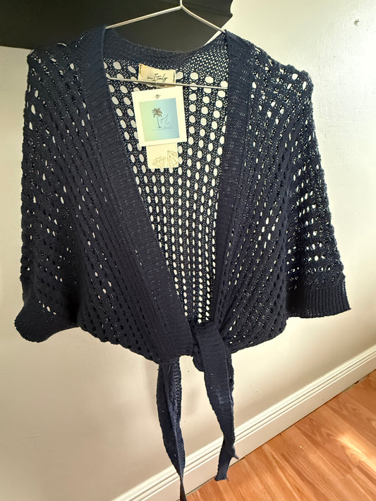 DOCKside KNOTTED CROCHET SHRUG