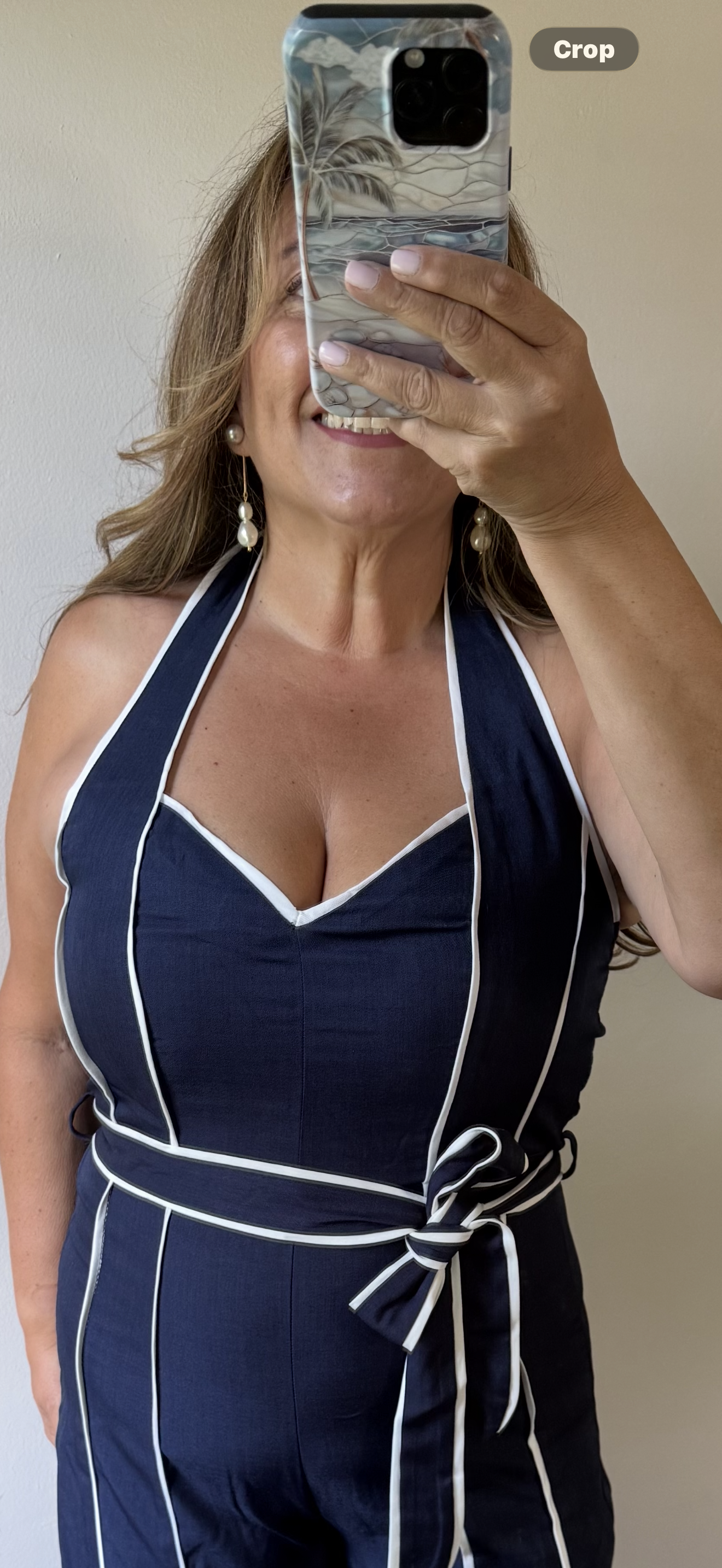HARBOUR SIDE HALTER JUMPSUIT