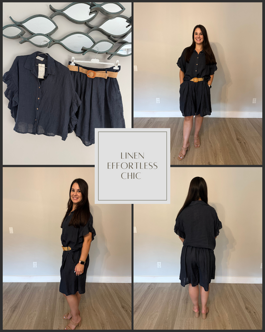 MIDNIGHT TIDE LINEN SET