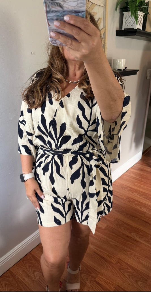 PALM TIDE ROMPER