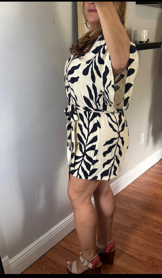 PALM TIDE ROMPER