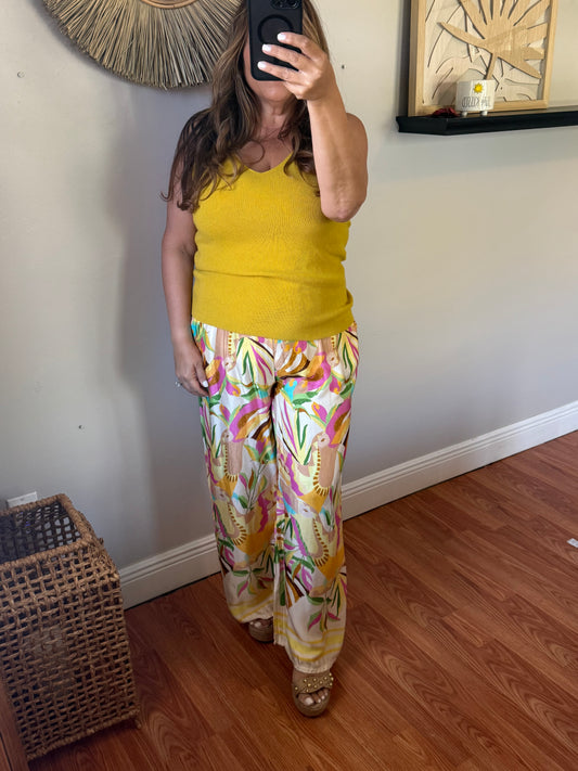 SUNSET PARADISE WIDE-LEG PANTS