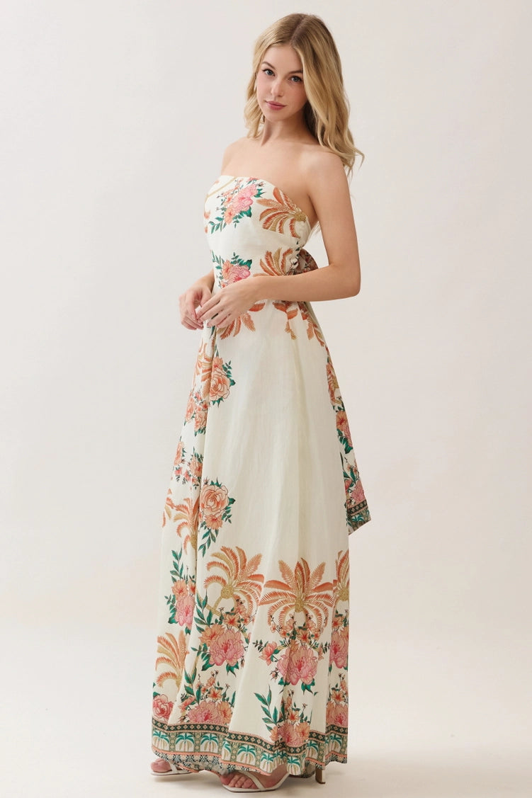 TROPICAL WHISPER PALAZZO ROMPER